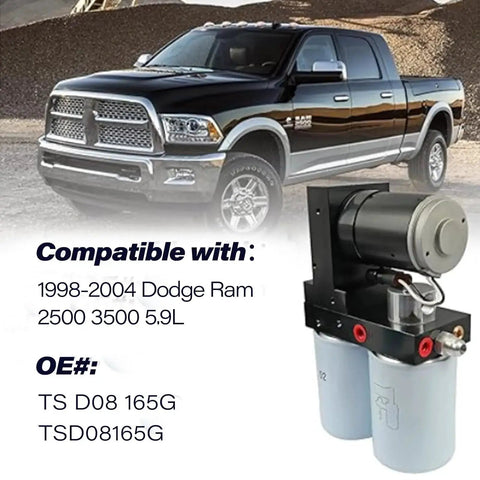 165GPH Diesel Fuel Lift Pump System for Dodge Ram 1998-2004 5.9L 2500 3500 next to compatible truck