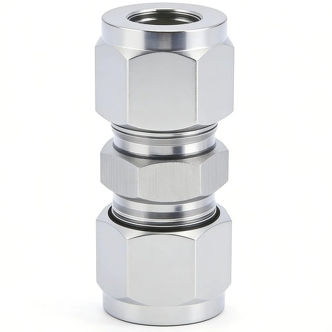 Heavy Duty 304 Stainless Steel Compression Tube Fitting Union With Double Ferrules For Leakproof Pipe Connections Easy Connect Three Eighths Inch Outer Diameter To Three Eighths Inch Outer Diameter Pack Of Two From Lophtnix