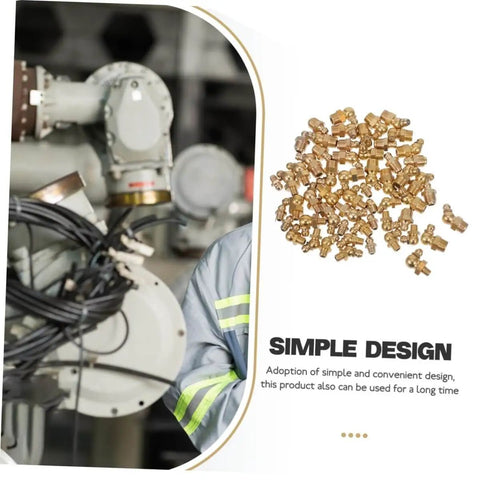 All In One Brass Grease Fittings And Nozzles Kit With Straight And Angled Options For Bearings And Mechanical Equipment Lubrication