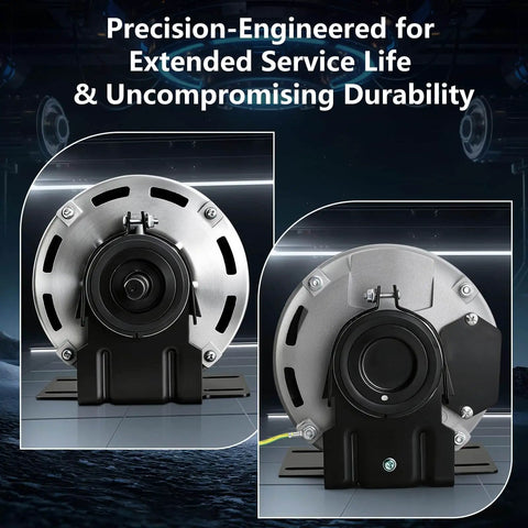 One Third HP 115V 60Hz Blower Motor 1725 RPM 48 Frame Belt Drive Reversible Shaft HVAC Fans Front View