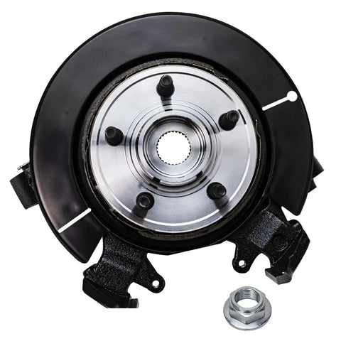 Rear Right Steering Knuckle With Wheel Hub Bearing Assembly For 2006 Through 2010 Ford Explorer Mercury Mountaineer And 2007 Through 2010 Explorer Sport Trac Replacement Direct Fit OE Grade Ready To Roll, front view