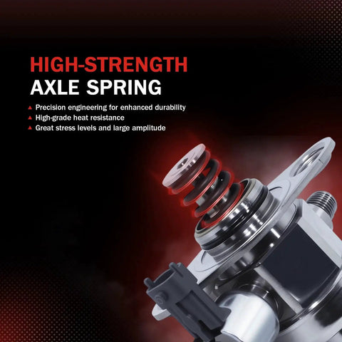 High Pressure Fuel Pump Replacement For 3.6L V6 GM Vehicles Including Enclave, LaCrosse, Allure, CTS, STS, Outlook, Camaro, Traverse, Acadia Limited And More Beefed Up Fuel Delivery For Your Ride showing high-strength axle spring.