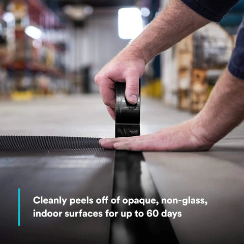 Applying Extra Heavy Duty Industrial Duct Tape 6969, Gray, 48 mm x 54.8 m, cloth-backed polyethylene, indoor surface sealing