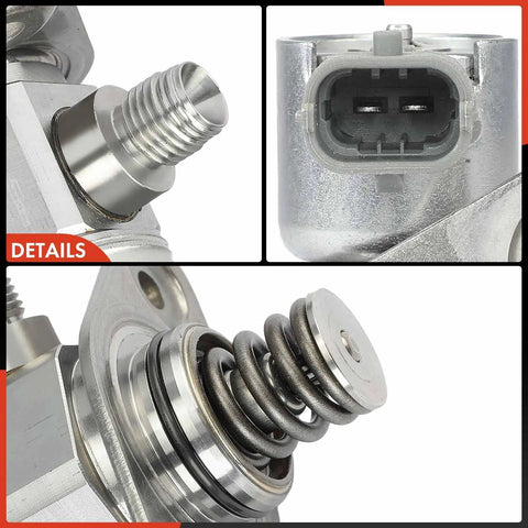 Close-up of High Pressure Fuel Pump For Chevy Traverse Camaro GMC Acadia Direct Fit 2009-2017 V6 3.6L Engine components