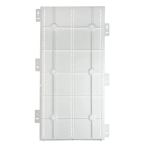 30 Inch Media Enclosure For Home Networking And Cable Management, Recessed White ABS Box For Structured Wiring, front view