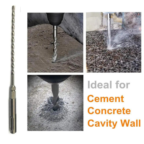 24 Piece SDS Plus Rotary Hammer Drill Bit Set For Concrete Three Sixteenth Inch By Seven Inch Bits drilling cement and concrete