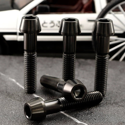 Titanium M4 Socket Head Cap Screws Set For Bike Stem 6Al4V Grade 5 Lightweight Bolts Multi Length Pack Of 4