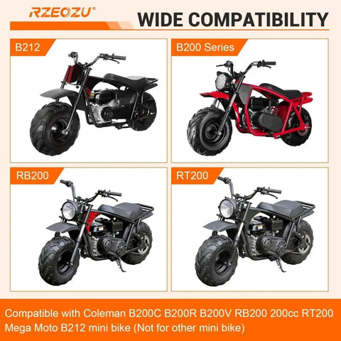Mini Bike Rear Hydraulic Disc Brake Kit With Seven Eighths Inch Left Master Cylinder And Sixty Seven Inch Hose Fits various Coleman and Mega Moto minibikes.