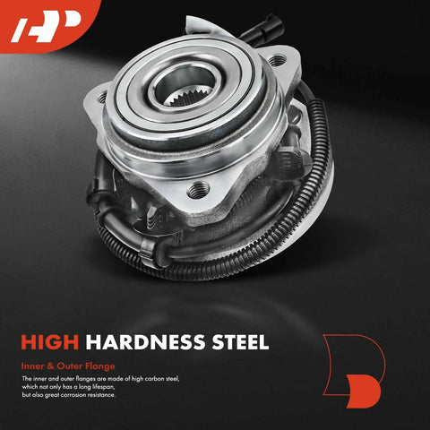 Front Wheel Bearing And Hub Assembly With ABS For Ford Ranger 2000 2002 And Mazda B Series B3000 2001 2002 B4000 2000 2002 4WD 5 Lug Replacement Beefed Up Performance Wheel Hub