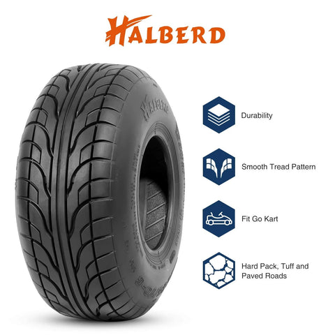 Go Kart Street Tires 145/70-6 Tubeless 4 Ply For Mini Bikes And ATVs, Off Road All Terrain Set Of 2, smooth tread