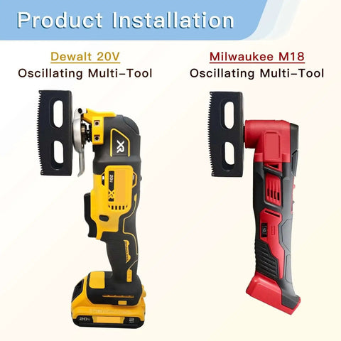 Upgrade Square Slot Cutter For Drywall Heavy Duty Electrical Outlet Box Cutter For Sheetrock with Dewalt 20V and Milwaukee M18 tools.