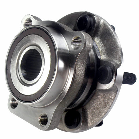 Front view of Front Wheel Bearing And Hub Assembly For Subaru Crosstrek Forester Impreza And XV Crosstrek With Five Lug Heavy Duty Design.