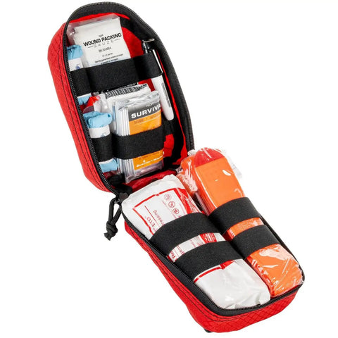 Public Access Bleeding Control Kit Basic In Compact Blood Control Bag With C-A-T Tourniquet ETD Gauze And Survival Blanket