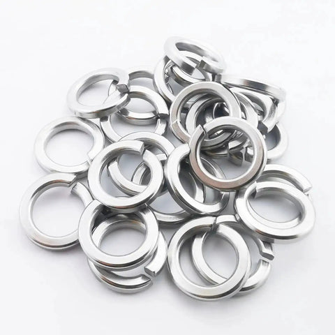 M12 Split Lock Washer 25 Pack 304 Stainless Steel 18 8 Spring Lock Washers For Bolts Nuts And Screws Hardware Fittings Silver Anti Loosening