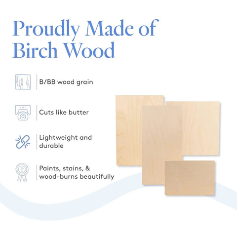 Baltic Birch Plywood Sheets 3mm Thick One Eighth Inch, 12 Inch By 20 Inch, Box Of 20 BB Grade Craft Wood for Laser and CNC use