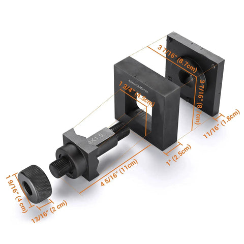 Hydraulic Hole Punch Die Square 45x45mm Built For Heavy Duty Metal Punching On Steel Sheet And Copper Plate components displayed