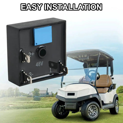 30 Second Brake Light Timer Relay for Golf Carts with easy installation, compatible with 12V to 48V systems, boost safety and visibility