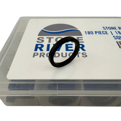 Square O Ring Kit With 180 Pieces In 18 Sizes Buna N Nitrile 70 Durometer Square Profile Seals All In One Assortment kit box