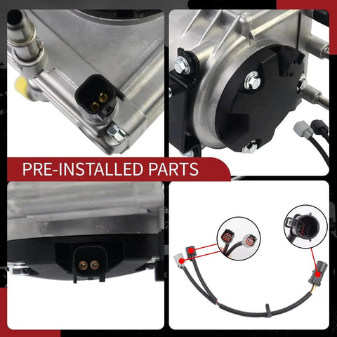 Drop-In Fuel Pump Assembly For Ford Super Duty F250 F350 F450 F550 And Excursion 2003 2007 6.0L V8 Replacement This High-Quality Part Delivers Reliable Fuel Delivery 6C3Z-9G282-C 6C3Z9F759 Compatible, showing connectors and wiring.
