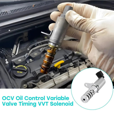 Exhaust Camshaft Position Actuator Solenoid For GM VVT System OE Replacement being installed in engine bay