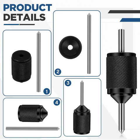 Universal Transfer Punch And Center Aligning Tool Hardened Steel Pin For Precise Marking with product details and components shown
