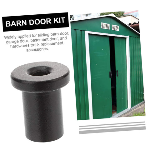 5 Pack Barn Door Track Spacers For Sliding Doors Heavy Duty Beefed Up Spacers shown with a green sliding door structure