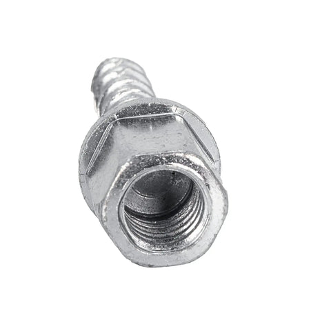 Front view of 3/8 In Threaded Rod Anchor For Concrete Vertical Installations, 1/4 In By 1-1/2 In, showing nut and threaded end.