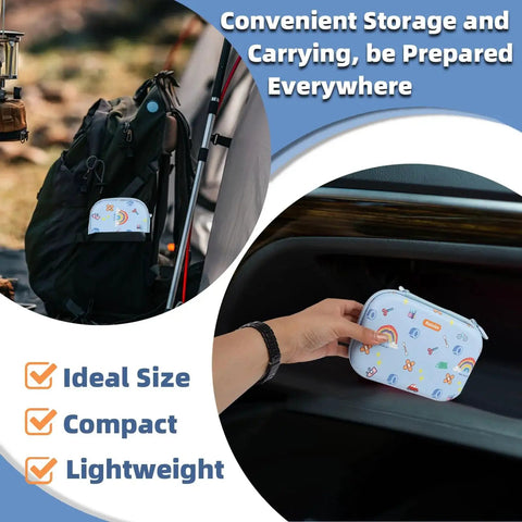 All Purpose Portable Emergency First Aid Kit With 135 Pieces for Home Car Travel Camping and Hiking in purse or backpack