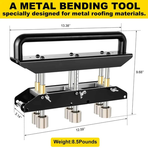 Three Station Edge Roller Bender For Sheet Metal, 0 To 90 Degree Bends with pro grade build, 3 station design, 13.38" width