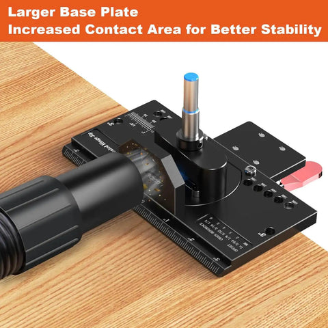 Concealed Hinge Jig With Quick Clamp And Dust Vacuum Adapter for 35mm Door Hinge Install Carbide Bit With Measuring Scale