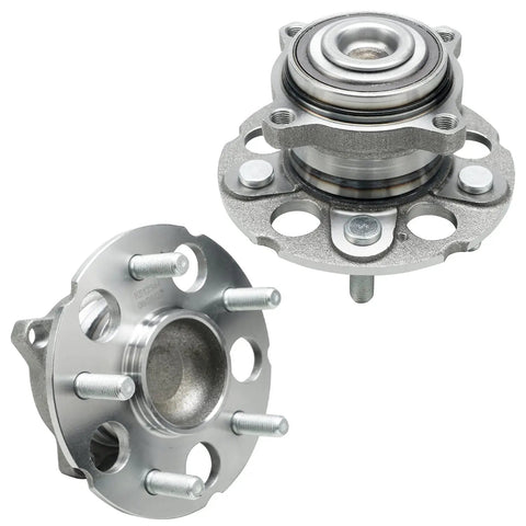 FWD Wheel Bearing And Hub Kit For Honda CR-V 2007-2011, 5 Lug With ABS, Includes 2 Front Bearings And 2 Rear Hubs And Bearings
