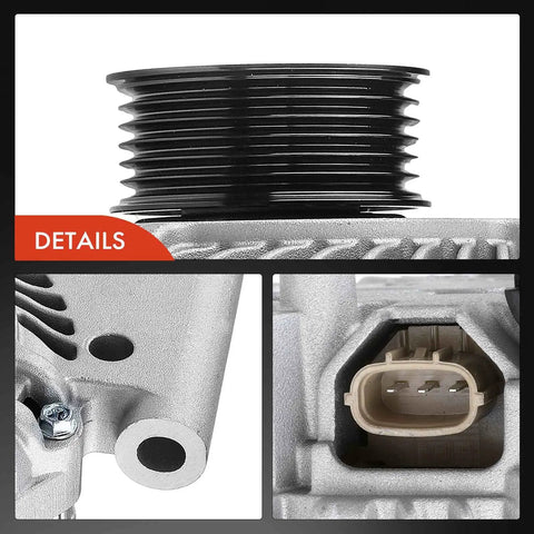Pro-Grade Dope Alternator For Mazda6 2003-2008 V6 3.0L 12V 110A With 6 Groove Pulley Clockwise Rotation Replacement Part details