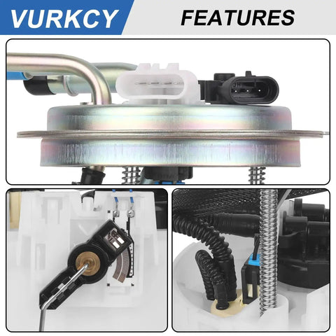 Chevy Tahoe And GMC Yukon Fuel Pump Module With Pressure Sensor Gasoline Engine Replacement 2004 2005 2006 2007 V8 4.8L 5.3L 6.0L 6.2L OE E3581M Ready To Roll Direct Fit Replaces MU1639 19256621 88965556 19207716