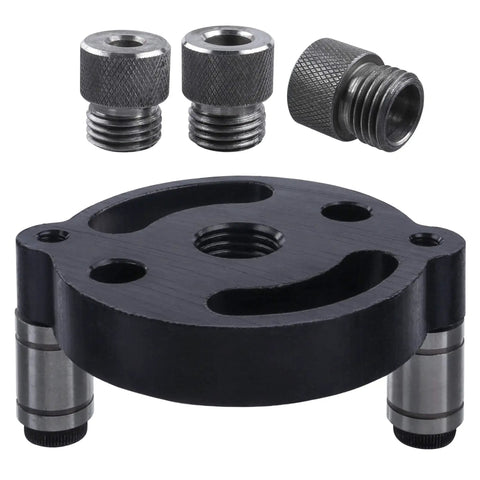 Self Centering Doweling Jig For Straight Holes Handheld Drill Guide With Adjustable Feet, 6mm 8mm 10mm Dowel Bushings