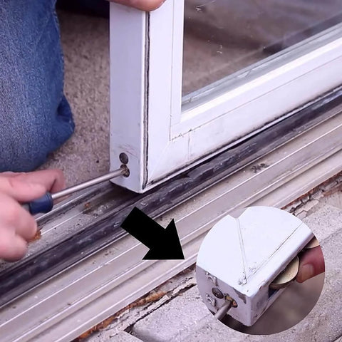 Installing Smooth Glide Sliding Glass Door Roller Kit DR-135 Pack Of 2 for Patio and Pocket Doors with screwdriver use