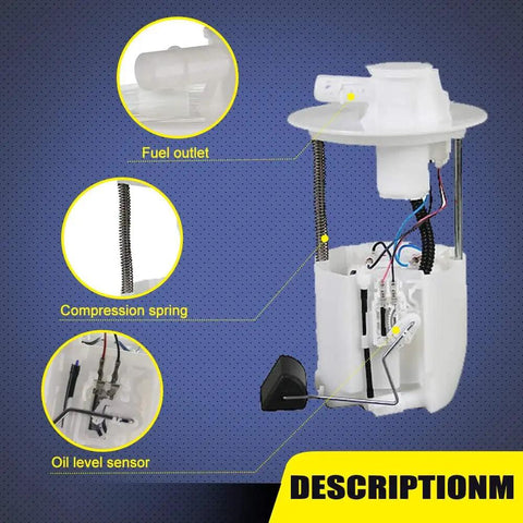 Fuel Pump Module Assembly E8874M Fits 2005 2006 2007 2008 Toyota Corolla And Matrix L4 1.8L with fuel outlet and oil level sensor