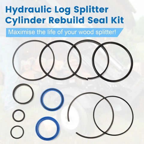 Beefed Up Hydraulic Log Splitter Cylinder Rebuild Seal Kit For 4.5 Inch Bore And 1.75 Inch Rod Cylinder Replacement Seals