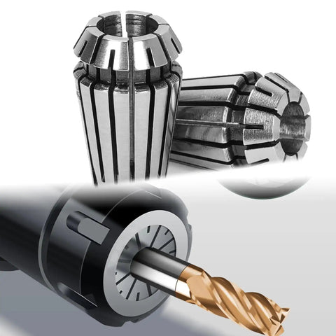 Spring Collet Set ER16 12 Piece For CNC Milling Lathe Workholding And Engraving One Thirty Second To Three Eighth Inch Gripping Range