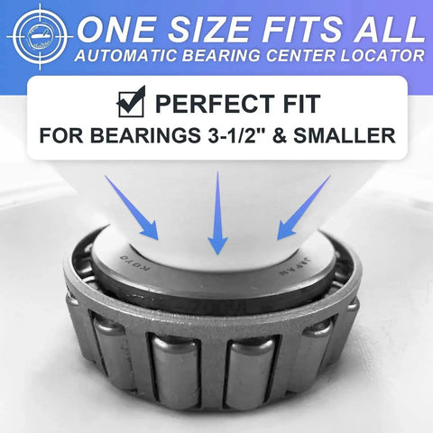 Rotation Handle Bearing Packer for effortless wheel bearing grease application with any grease gun, fits bearings 3.5 inch OD.
