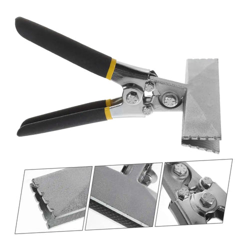 Metal Seaming Pliers And Manual Metal Bender For Flat Bars Seaming Tool, heat-treated chrome vanadium steel, close-up details