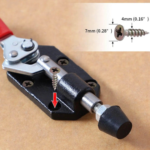 Toggle Clamp With Quick Release, 20mm Adjustable Cast Iron Push Pull Clamp For Woodworking Jigs And Fixtures.