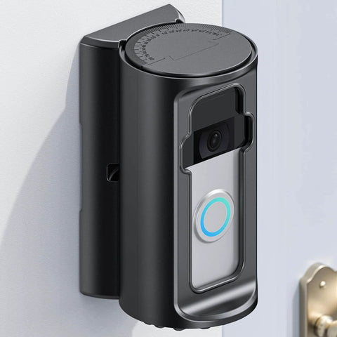 360 Degree Adjustable Doorbell Mount For Ring Video Doorbells And Battery Doorbells, No Drill Install, wall-mounted view