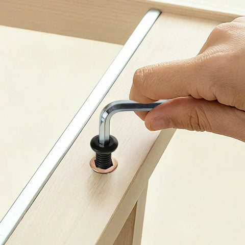 Installing Threaded Inserts And Bolts Kit For Wood Furniture Projects 9 Sets DIY Friendly 3/8-16 x 25mm Threaded Inserts