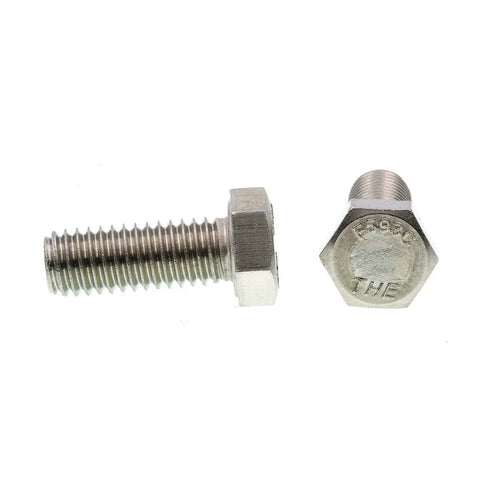 High Performance Grade 304 Stainless Steel Hex Bolts Sized 3/8 Inch-16 Thread by 1 Inch Long for Tough DIY Fixes and Pro Builds