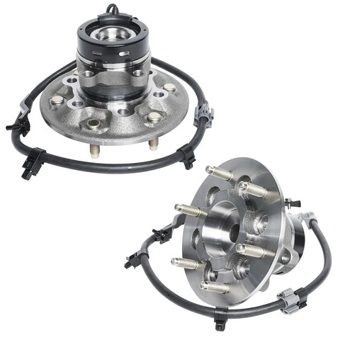 2WD Front Wheel Bearing Hub Kit For 2004-2005 Chevy Colorado And GMC Canyon, 16-piece hub set shown in detailed view