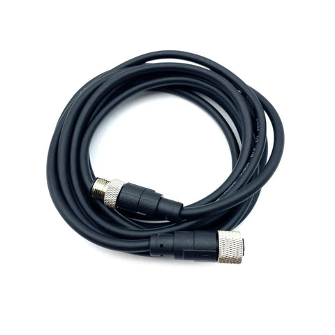 M12 4 Pin Male To Female Connector Cable 5 Meter IP67 Waterproof A Code Straight Profibus Sensor Cable Coiled View