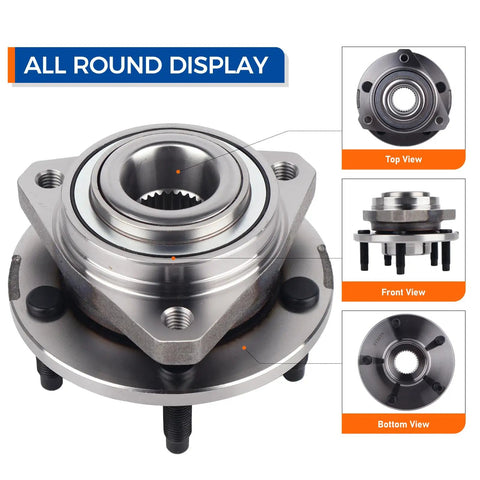 Front Wheel Hub And Bearing Assembly Compatible With 2004 2007 Pontiac G6 And 2004 2007 Chevy Malibu Non ABS 5 Lug Replacement