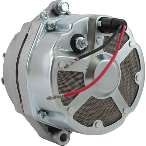 Side view of Delco Marine 12V 105 Amp 3 Wire Alternator Replacement for Volvo Penta and Mercruiser Boats, 10Si Style High Output