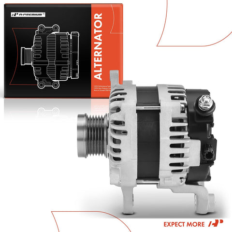 Side view Alternator For Subaru Forester 2017 2018 2.5L 12V 150A With 6 Groove Decoupler Pulley Clockwise Rotation 23700AA921