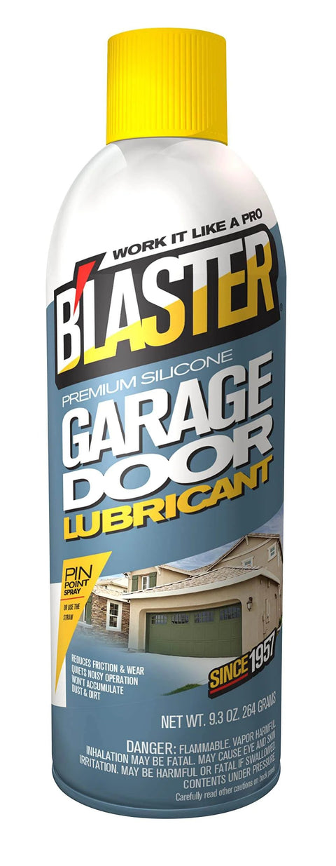 Silicone Garage Door Lubricant Spray For Smoother Quieter Operation On Tracks Rollers And Hinges Will Not Attract Dust Or Dirt Tack Free Formula Reduces Friction And Noise So Your Door Roars Less And Moves Smoothly 9.3 Oz Case Of 12